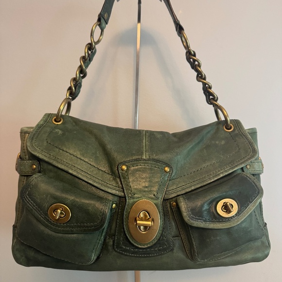 Vintage Coach Leigh Rare Olive Green 11128 65th Anniversary Special Edition Bag - Picture 1 of 15